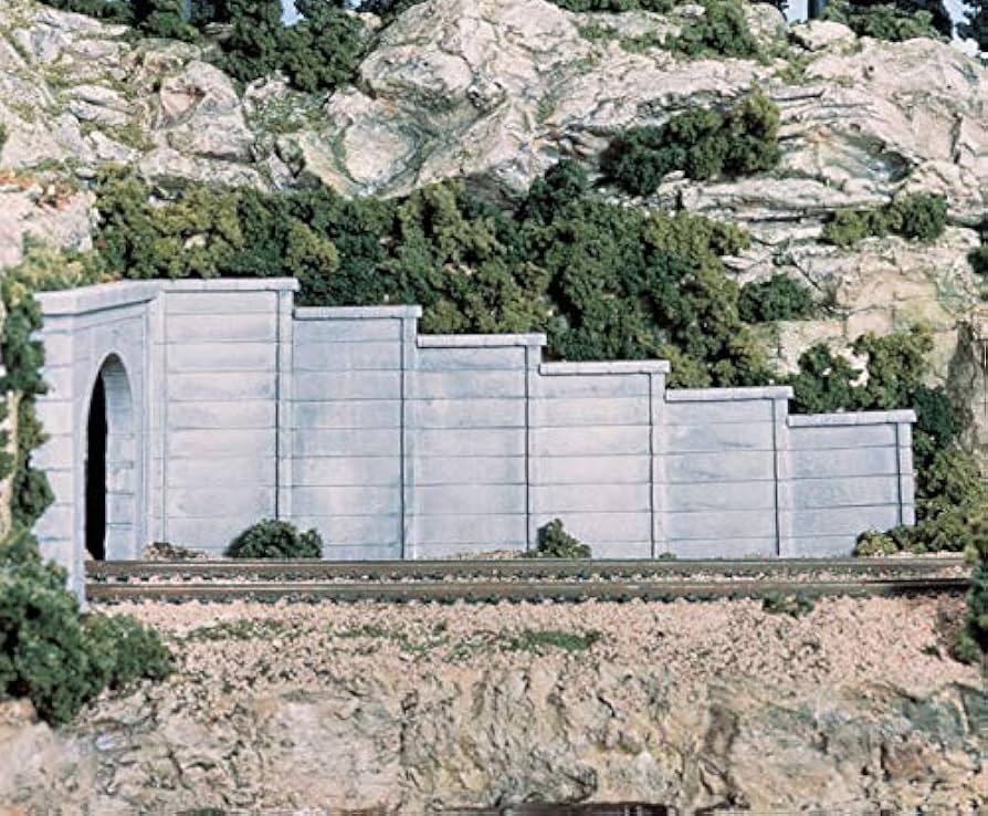 Amazon.com: Concrete N Scale Retaining Walls Woodland